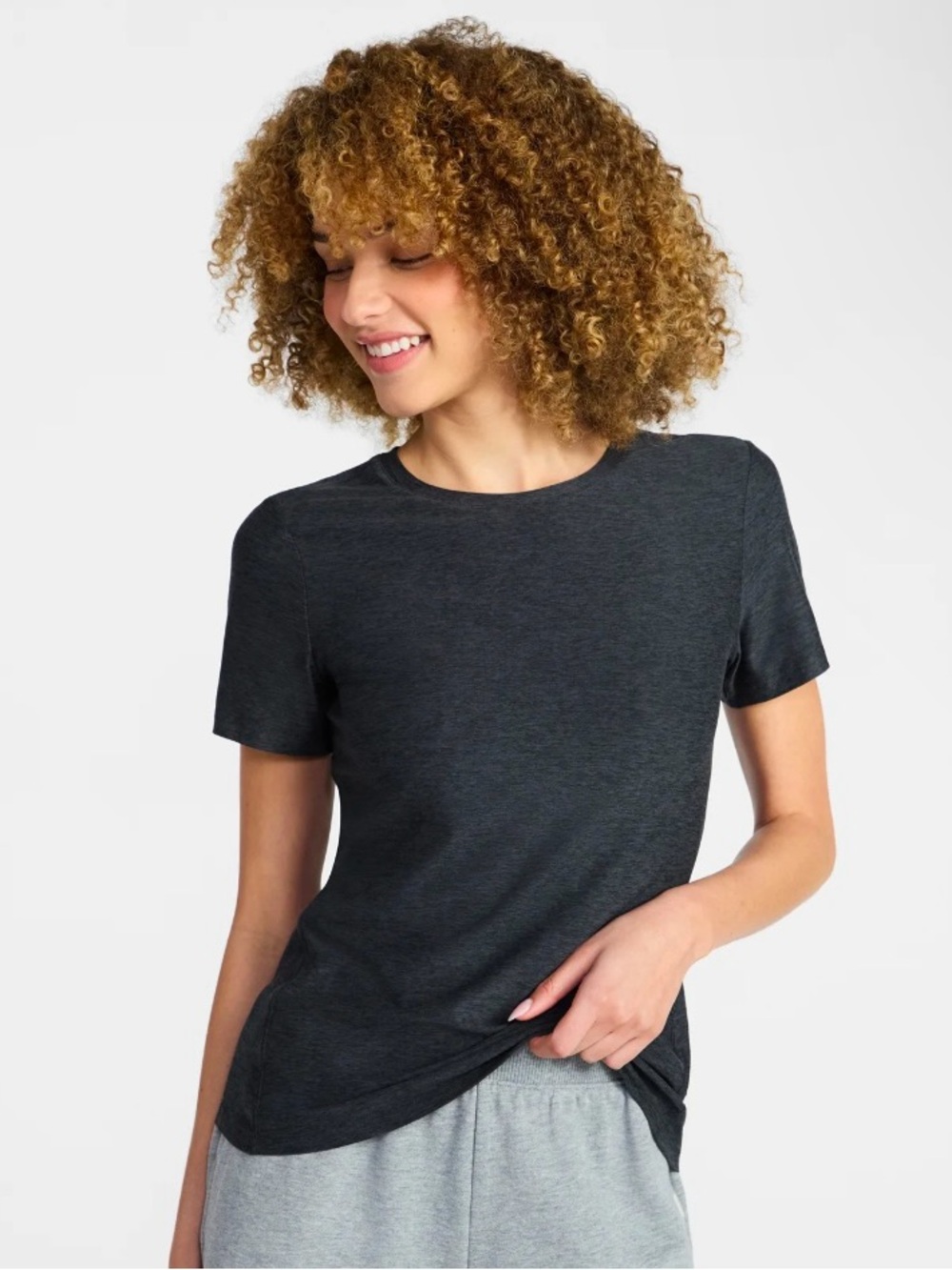 Athletic Works Charcoal Short Sleeve Crewneck Tee